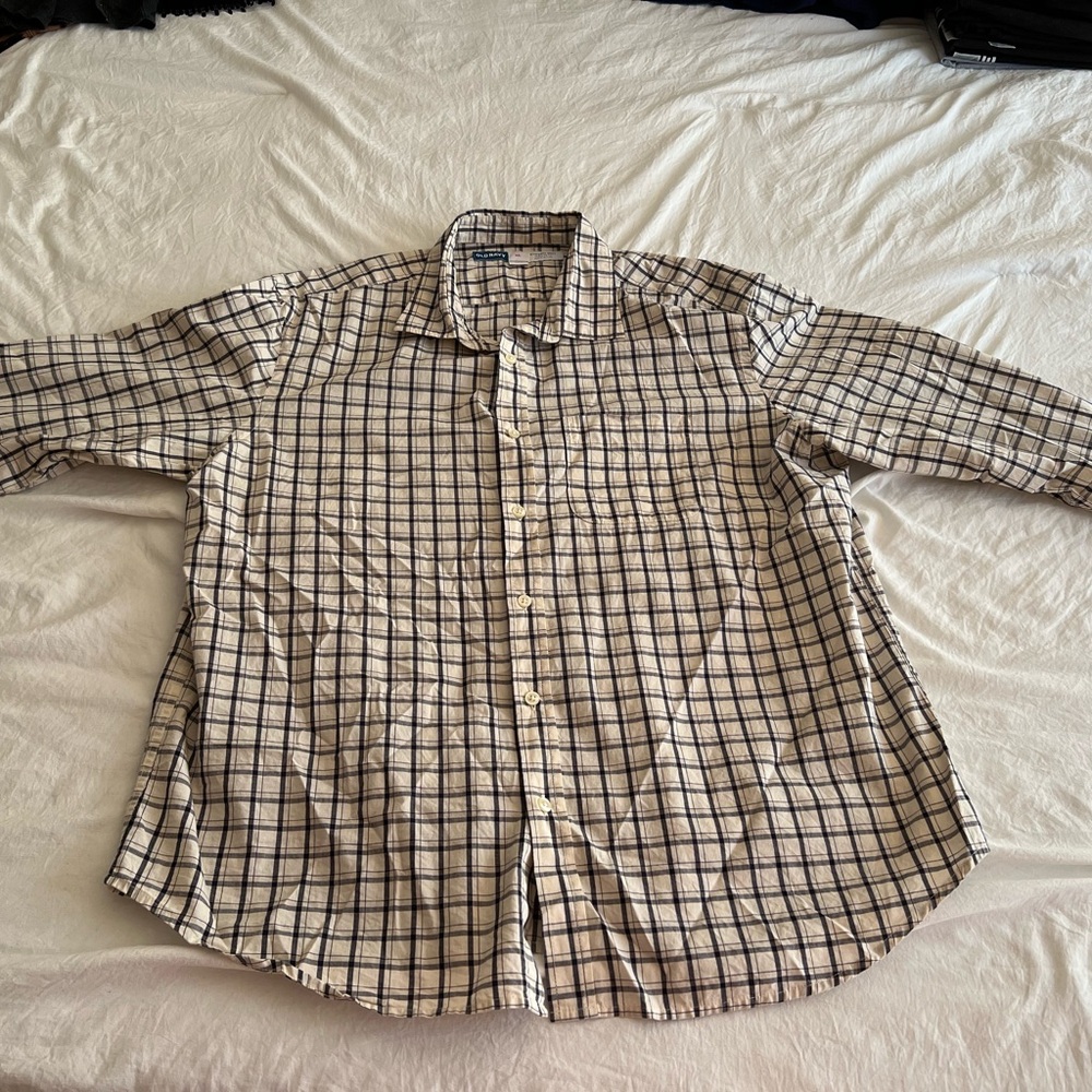 Men's Checkered Shirt - Black and White